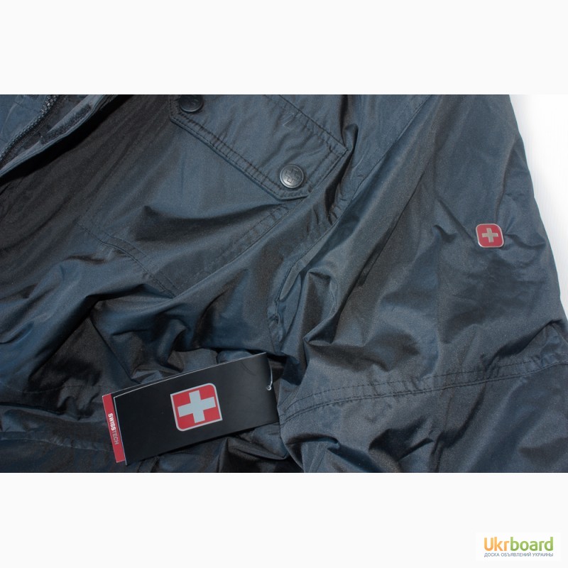 Фото 6. Куртка-парка зимняя мужская Swiss Tech с капюшоном черная XL