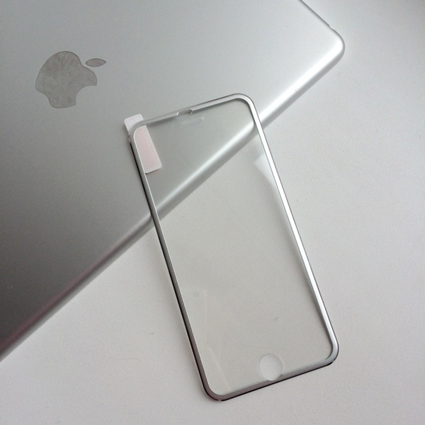 Фото 4. Защитное 3D стекло с титановой рамкой для iPhone 7/8 plus