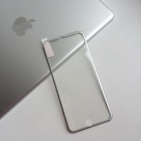 Защитное 3D стекло с титановой рамкой для iPhone 7/8 plus