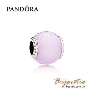 Шарм PANDORA молочно-розовый ограненный кристалл ― Бусина 791722NOP