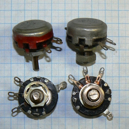 Фото 2. Резисторы переменные (потенциометры) непроволочные СП1, СП3, СП4