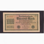 1000 марок 1923г. Ka 103707. Германия