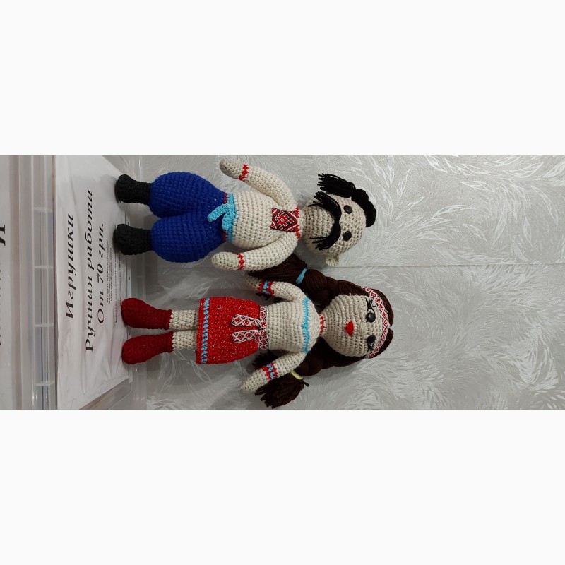 Фото 4. Украинская кукла - пара в национальном костюме. связанные крючком. возможен заказ других