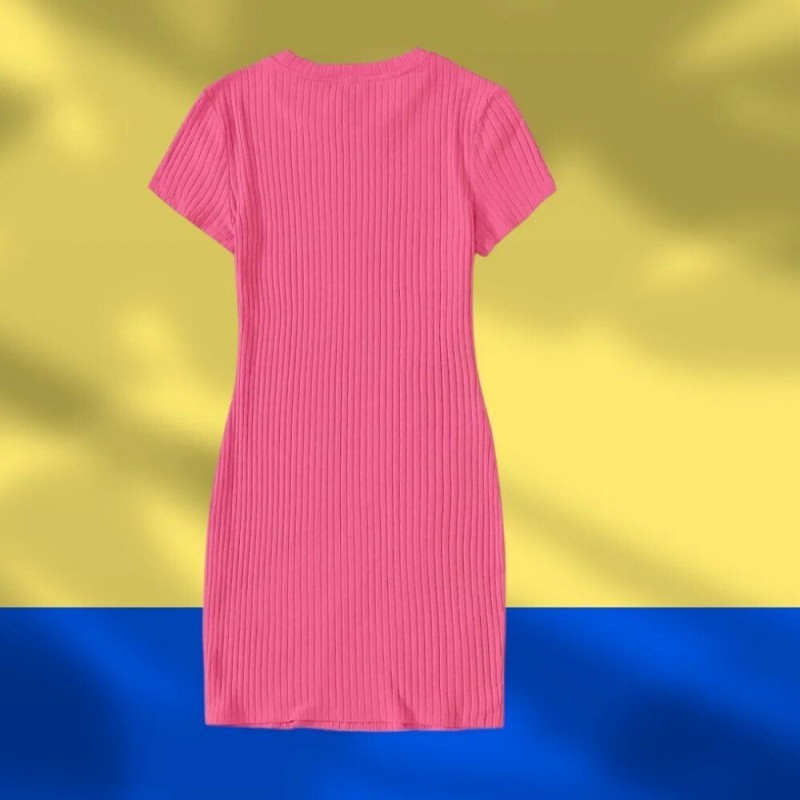 Фото 5. Жіноча базова сукня рубчик чорна бежева беж рожева молодіжна чорна жіноче плаття