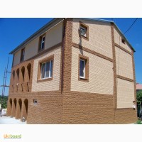 Фасадная тёплая плитка - пенопласт с декором - красивыйм тёплый дом