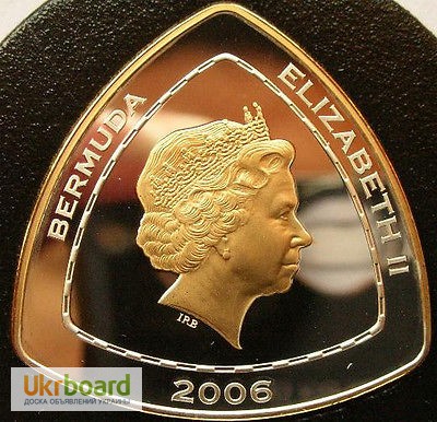 Фото 2. Продам монету Bermuda 2006 Mary Celestia 3 Dollars Gold