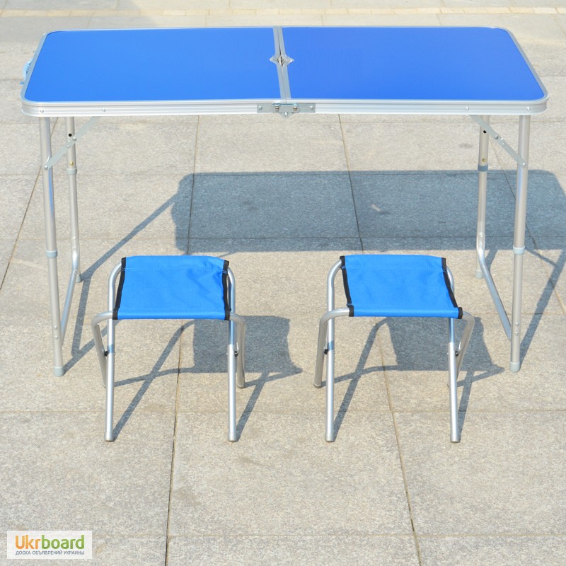 Фото 3. Набор складной стол и стулья, столик для пикника складной алюминиевый купить