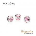 PANDORA шарм ― розовая сверкающая капля 792095PCZ