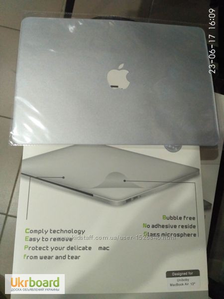 Фото 5. Защитная пленка MacBook Air 13.3 верхняя и нижняя часть