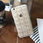 Силиконовый чехол с сердечками для iPhone 6, 6S