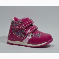 Демисезонные ботинки для девочек Y.TOP арт.G205-5 малиновый с 22-27 р