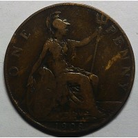 Англия 1 пенни 1908 год