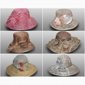 Шляпы женские натуральная солома