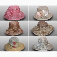 Шляпы женские натуральная солома