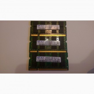 Оперативная память для ноутбука Samsung 1GB 667MHz DDR2 PC2-5300S M470T2953EZ3-CE6