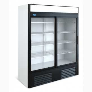 Холодильный шкаф МХМ Капри 1, 5УСК двери купе стеклянные
