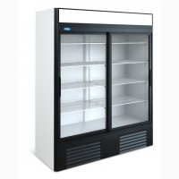 Холодильный шкаф МХМ Капри 1, 5УСК двери купе стеклянные