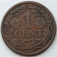 Нидерланды 1 цент 1916 год е329