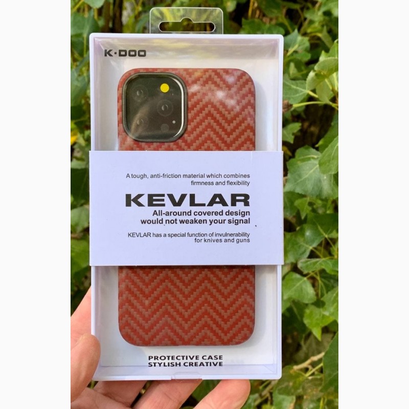 Фото 2. Оригинальный карбоновый Чехол на iPhone K-DOO Kevlar case iPhone 12 / 12 Pro(6.1”) iPhone