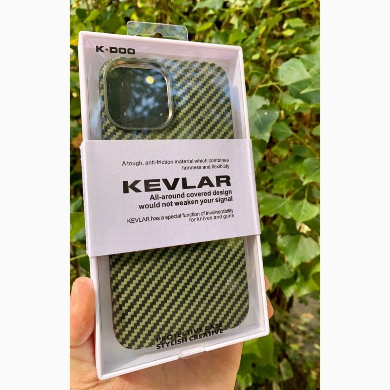 Фото 7. Оригинальный карбоновый Чехол на iPhone K-DOO Kevlar case iPhone 12 / 12 Pro(6.1”) iPhone