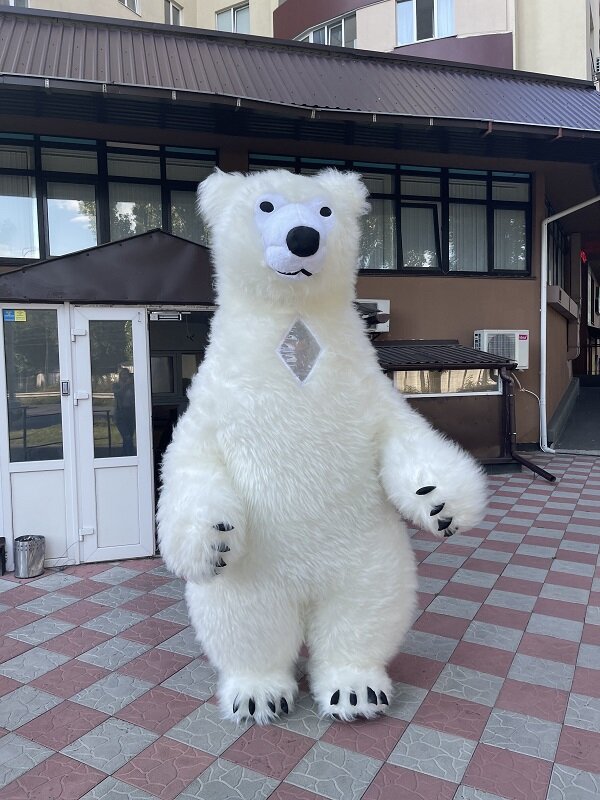 Фото 11. Начните продвижение с надувным костюмом белого медведя