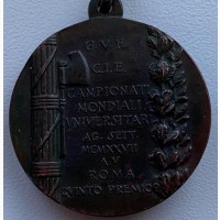 Фашистская Италия, медаль университетского чемпионата мира, Рим, 1927 год