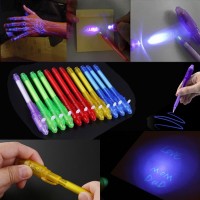 Ручка невидимка ультрафиолетовая с фонариком шпионская