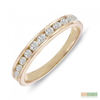 Золотое кольцо с бриллиантами 0, 48 карат 17 мм. НОВОЕ (Код: 17922)