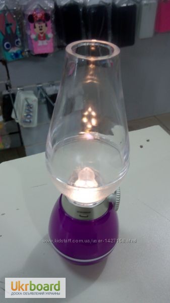 Фото 7. Лампа свеча с внутренним аккумулятором Ночник Волшебная керосинка