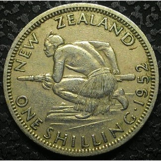 Новая Зеландия 1 шиллинг 1952 год
