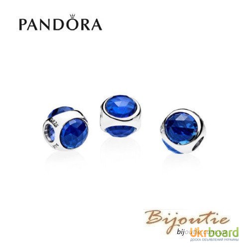Фото 2. PANDORA шарм ― синяя сверкающая капля 792095NCB