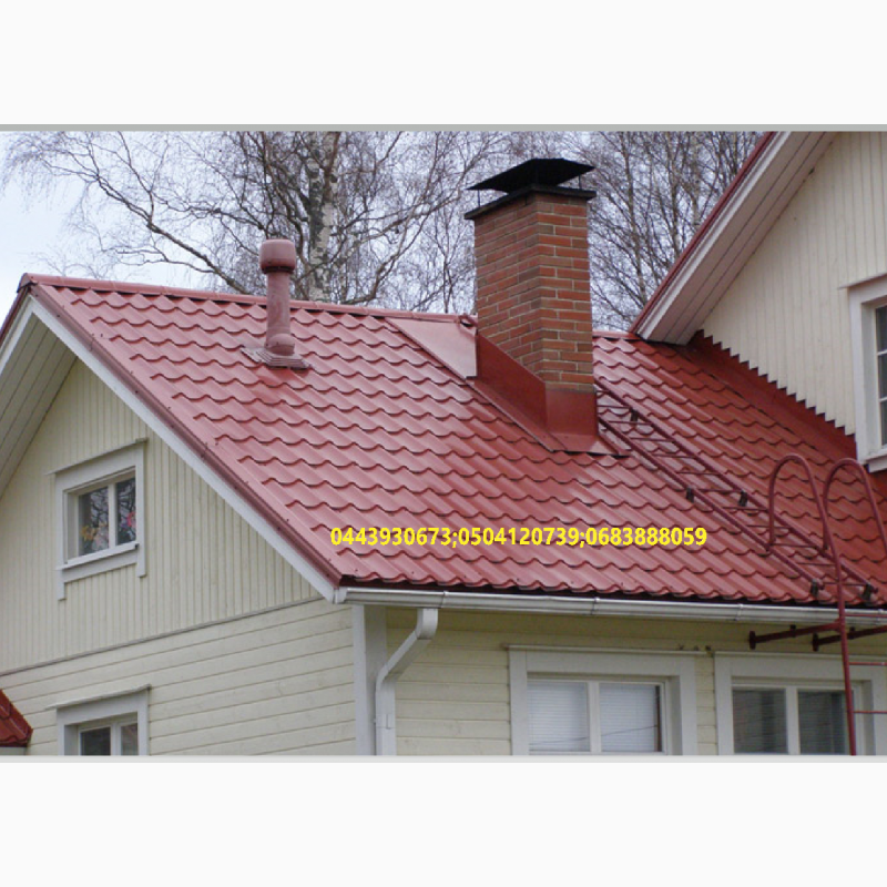 Фото 2. Металочерепиця для даху, паркан з профнастилу, металопрофіль стіновий