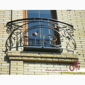 Кованый французский балкон, изготовление и установка