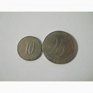Монеты Эквадора (2 штуки)