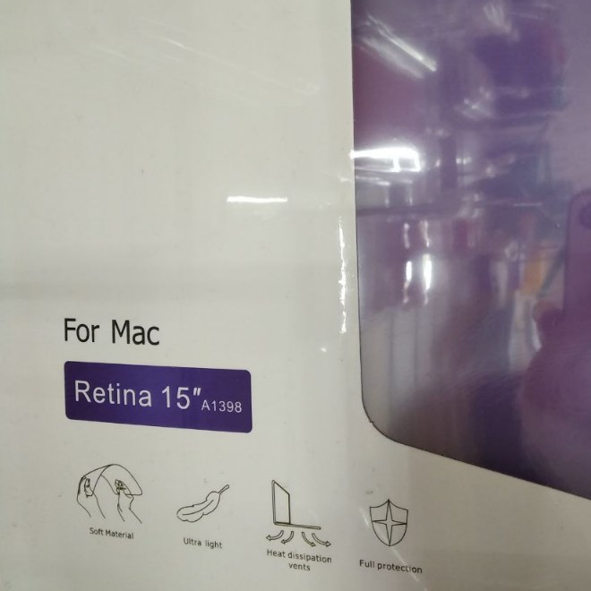 Фото 5. Чехол накладка Matte Hard Shell Case для Macbook Pro Retina 15.4 A1398 2015