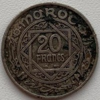 Марокко 20 франков 1946 год а358