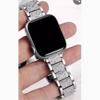 Ремешок Apple Watch 38/40mm Lady Band New /silver/ Ремешок с алмазной инкрустацией