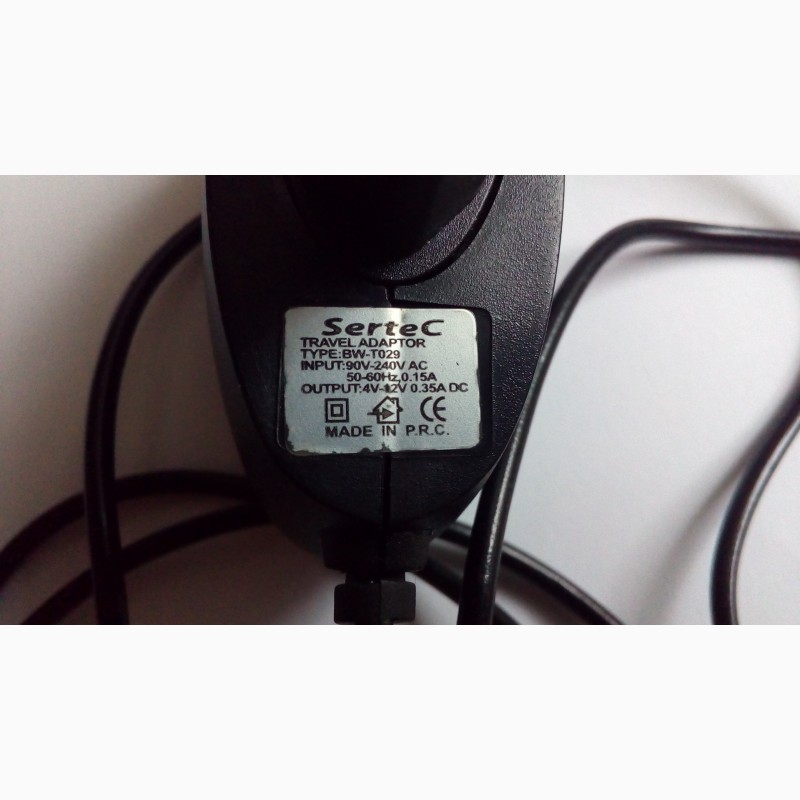 Фото 6. Продам зарядное Sertec Travel Adapter TYPE : BW-T029