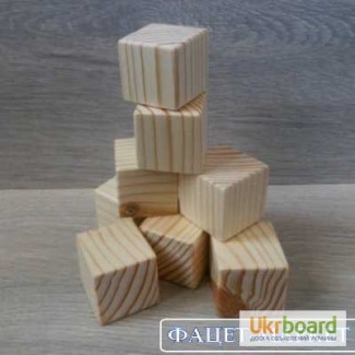 Декоративные деревянные кубики ручной работы