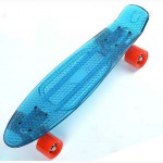 Скейтборд/скейт Penny Board прозрачный зеленый (Пенни борд): 6 цветов (лонгборд)