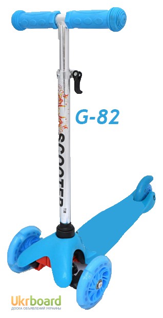 Фото 2. Самокат G-82 micro mini new trolo scooter трехколесный регулириемая ручка руля