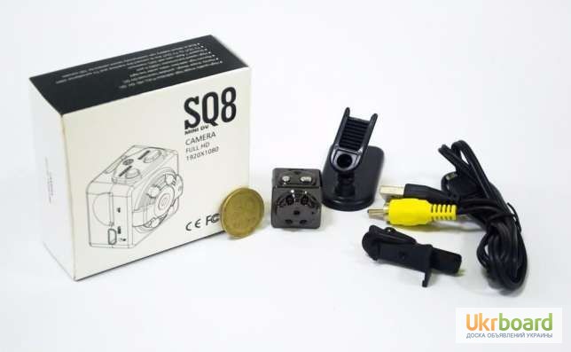 Фото 4. SQ8 Mini камера, видеорегистратор 1080P Full HD с датчиком движения и ночной подсветкой