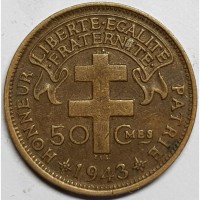 Экваториальная Африка 50 центов 1943 год