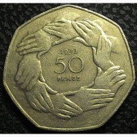 Великобритания 50 пенсов 1973