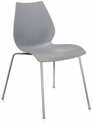 Пластиковый стул Лили пластиковые стулья Лили цвет серый черный белый