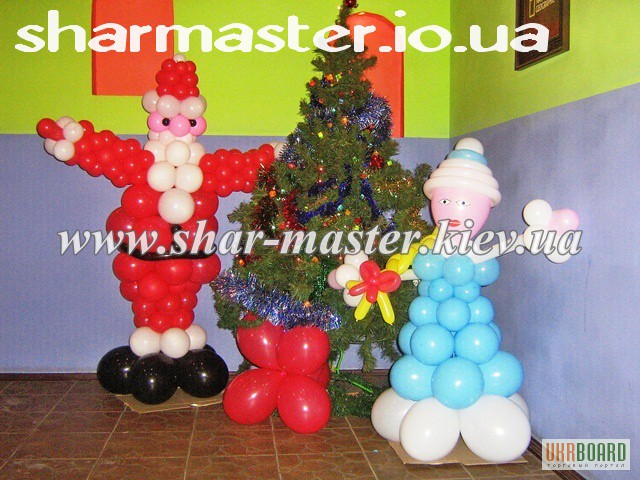 Фото 3. Воздушные шары на Новый год Киев, оформление новогодних корпоративов, воздушные шарики.