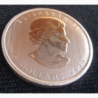 Инвестиционная серебряная монета Канады-5 долларов-вес 31 грамм