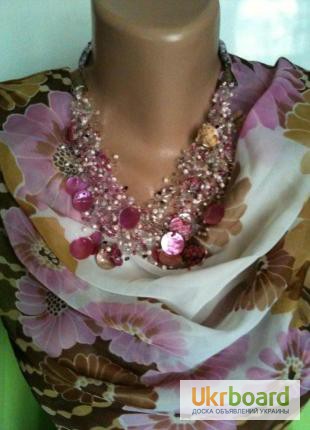 Фото 2. Ожерелье в розовых тонах