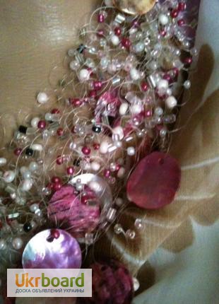 Фото 3. Ожерелье в розовых тонах