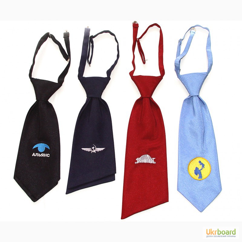 Фото 5. Пошив галстуков, бабочек, платочков с нанесением логотипа